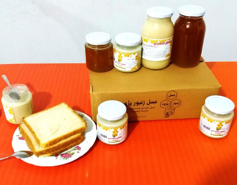 عسل خامه ای شده اصل creamy honey